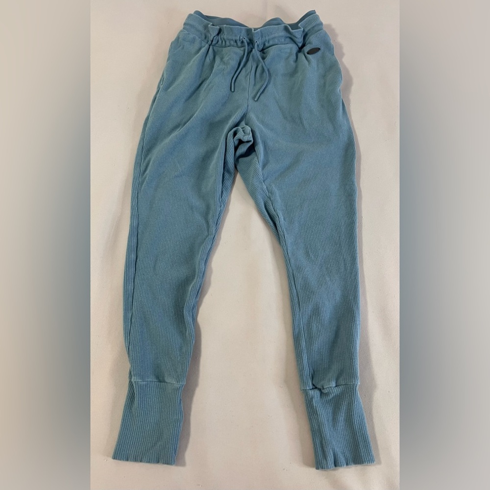 Gymshark High-Waisted Studio Joggers Teal Blue size Small